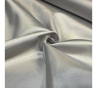 Midland Textiles Silky Habutae Satin Fabric 1 Meter, 100% Polyester Lining Fabric for Dressmaking, Lightweight Habotai Fabric Ideal for Curtains, Drape, Craft, and Decoration (Silver Grey 112)