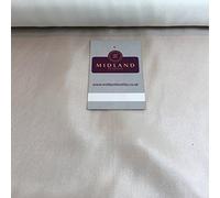 Midland Textiles White 100% Silk Habotai Lightweight Ideal for Lining, Silk Paintings 36" (1 Meter)