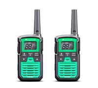Midland - Two Walkie Talkies XT30 PRO, 2 Way Radio with 16 PMR446 Channels, Rechargeable USB, Splash-Proof, 6 km Range, Walkie Talkie for Hiking, Airsoft & Outdoor, Survival Equipment - Green/Black