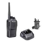 Midland - Walkie Talkie G15 Pro with UK Plug, 2 Way Radio with 32 PMR446 Channels, IP67 Waterproof, Rechargeable Lithium Battery, VOX, UK Wall Charger, Survival Equipment for Hunting, Airsoft, Outdoor