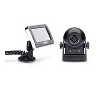 Midland - Wireless Reversing Camera for Car, Caravan & Other Vehicles - Reverse Camera with 120° Viewing Angle, IR LED, Easy Installation Without Drilling, Monitor Included - Camper Van Accessories