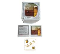 Midlands Bar Suppliers - Carling Beer Coasters, 100% British Barley Theme, Made Local Design, 100 Pack & Extra MBS Coaster