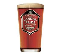 Midlands Bar Suppliers | Fuller's London Pride Premium Ale Pint Glass, Clear, Classic Pub Style