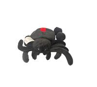 Midlee Hide a Ball Black Spider Halloween Dog Toy | Spooky Black Widow Plush Dog Toy