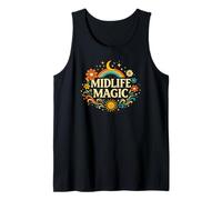Midlife Magic Retro Funny Celestial Midlife Tank Top