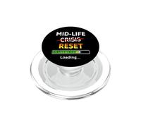 Midlife Reset Loading Bar Funny 40th Birthday PopSockets PopGrip for MagSafe