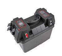 MiDMarine Trolling Motor Battery Power Box, 12V 60A fused output, USB and Lighter sockets