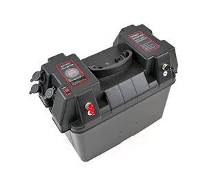 MiDMarine Trolling Motor Battery Power Box, 12V 60A fused output, USB and Lighter sockets
