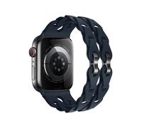 (Midnight, 38mm 40mm 41mm) Silicone Strap for Apple Watch Ultra 2 Band 49mm 44mm 42mm 38 40mm 41mm Sport Correa Bracelet for Iwatch Series 9 8 7 6 5 Se 4 3