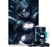Midnight Angel Teenagers Puzzles 1000 Piece Jigsaws Memory Boost Indoor Fun Pattern Assemble Home Accent (38x52cm)