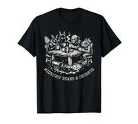 Midnight Beans and Secrets Funny Dark Coffee Humor Value Graphic T-Shirt