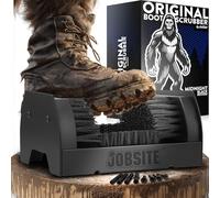 Midnight Black Boot Scrubber - The Original Shoe Scraper Brush - Mounting Shoe Cleaner - Sasquatch Strong