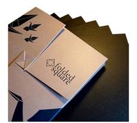 Midnight Black Origami Paper | 100 Sheets, 15cm Square