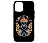 Midnight Bloom Cottagecore Cat Mushroom Laurel Case for iPhone 12/12 Pro