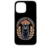 Midnight Bloom Cottagecore Cat Mushroom Laurel Case for iPhone 13 Pro Max