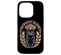 Midnight Bloom Cottagecore Cat Mushroom Laurel Case for iPhone 14 Pro