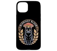 Midnight Bloom Cottagecore Cat Mushroom Laurel Case for iPhone 15 Plus