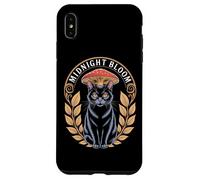 Midnight Bloom Cottagecore Cat Mushroom Laurel Case for iPhone XS Max