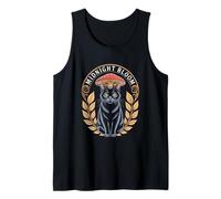 Midnight Bloom Cottagecore Cat Mushroom Laurel Tank Top