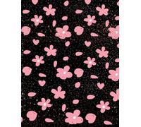 Midnight Bloom: Cute Pink Floral Aesthetic Notebook for Girls & Women | Lined Journal for Writing, School Notes, Journaling & Daily Planning