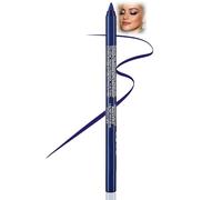Midnight Blue 2 in 1 Eyeshadow Stick and Eyeliner Pencil - Deep Blue Shimmer Creamy Texture, Waterproof Smudge Resistant Long Wear Eye Makeup Pencil for Waterline, Lash Line and Smoky Eye Looks