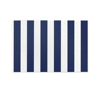 Midnight Blue And White Striped, 1000 Pieces Jigsaw Puzzles, Wooden Jigsaw Family Game Wall Decor for Adults Teens