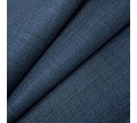 Midnight Blue Linen Look Designer Soft Plain Curtain Cushion Sofa Upholstery Fabric Material Sold by The METRE