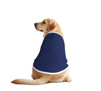 Midnight Blue Print Dog T-Shirt - Casual Summer Pet Top Lightweight Dog Clothes Apparel for Medium Large Dogs