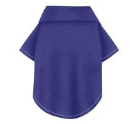 Midnight Blue Solid Color Pure Plain Summer Dog Polo Shirt Button Up Soft, Lightweight, and Breathable Pet Summer T-Shirts Doggy Sweatshirt Puppy Kitten Perfect for Everyday Wear, and
