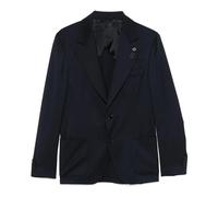 Midnight Blue Wool Blazer with Vents - male - Lardini - Blazers - Blue - 2XL - Jackets 2XL