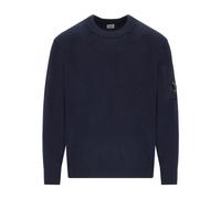 Midnight Blue Wool Crewneck Jumper - male - C.P. Company - Round-neck Knitwear - Blue - M - Knitwear M