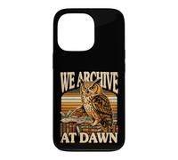 Midnight Book Owl We Archive At Dawn Readers Case for iPhone 13 Pro