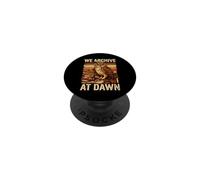Midnight Book Owl We Archive At Dawn Readers PopSockets Adhesive PopGrip