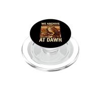 Midnight Book Owl We Archive At Dawn Readers PopSockets PopGrip for MagSafe