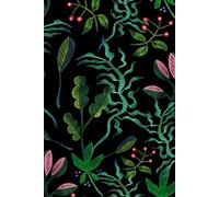 Midnight Botanica: Jungle Whispers: Dark floral notebook | 190 pages ruled notebook