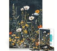 Midnight Botanical Display Puzzle for Teenagers 1000 Pieces Creative Play Stress Less Fun Challenge Art Decor (38x26cm)