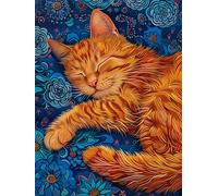 Midnight Cat 200 Piece Jigsaw Puzzles For Adults, Fun Challenging & Brainteasing 200 piece Adult jigsaw puzzle, Impossible puzzles, Gift for Men/Women, Finished Size is 35x25cm