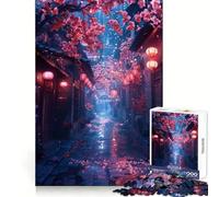 Midnight Cherry Path 1000 Piece Puzzle For Teenagers Pastime Game Tight Connection Home Play Unique Gift (50x75cm)