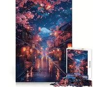 Midnight Cherry Path Jigsaw Puzzles for Adults 1000 Pieces Logic Skill Decompress Family Bond Great Gift (38x26cm)