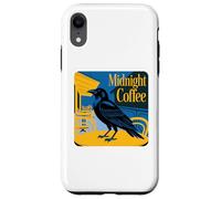 Midnight Coffee Raven On Outdoor Table Night Out Cozy Case for iPhone XR