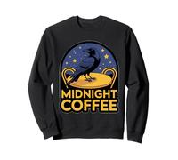 MIDNIGHT COFFEE Raven Starry Night Sky Cozy Caffeine Sweatshirt