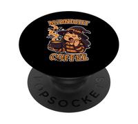Midnight Coffee Sleepy Witch PopSockets Adhesive PopGrip