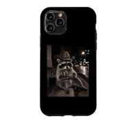 Midnight Cowboy Raccoon With A Drink Under The City Lights Case for iPhone 11 Pro
