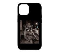 Midnight Cowboy Raccoon With A Drink Under The City Lights Case for iPhone 12/12 Pro
