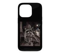 Midnight Cowboy Raccoon With A Drink Under The City Lights Case for iPhone 13 Pro