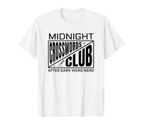 Midnight Crosswords Club Crossword Puzzle Lover T-Shirt
