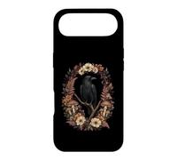 Midnight Crow Botanical Oval Gothic Nature Art Case for iPhone Air