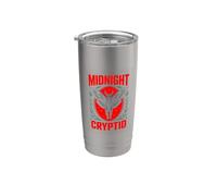 Midnight Cryptid Mothman Paranormal Urban Legend Stainless Steel Insulated Tumbler