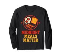 Midnight Diner Neon Sign Coffee Pancakes Highway Gift Long Sleeve T-Shirt