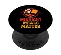 Midnight Diner Neon Sign Coffee Pancakes Highway Gift PopSockets Adhesive PopGrip